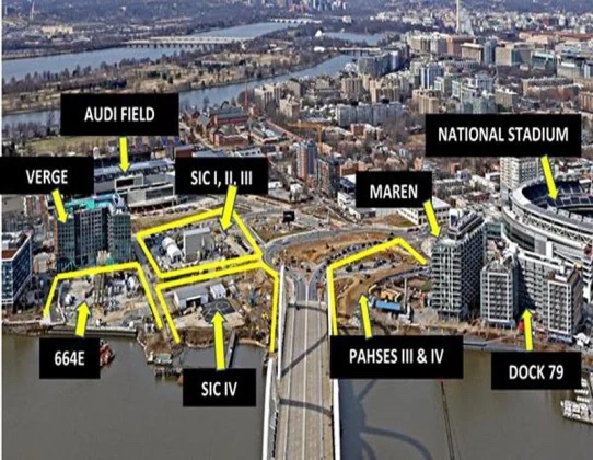 Map of properties in the Anacostia Development. Image courtesy of FRP Holdings Inc.